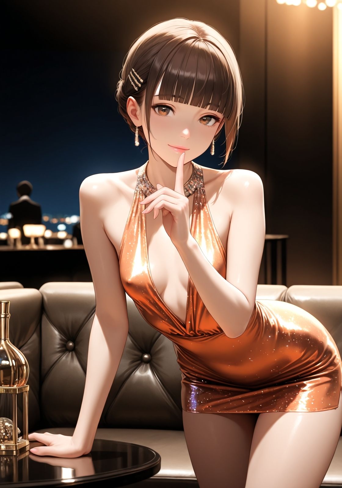 キャバ嬢ちゃんに貢いでアフター誘ってみた - サンプル画像 1