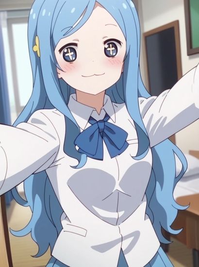 干物妹！うまるちゃんの 橘・シルフィンフォードから送られてきた自撮り写真 - サンプル画像 1