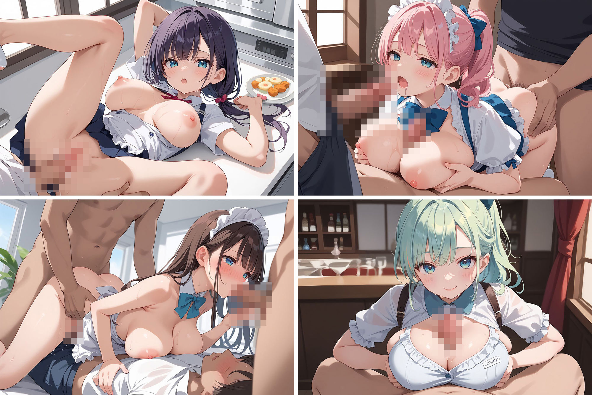 奉仕学園No.23〜学園の可愛いギャルとヤリまくり生活！！〜レストラン編vol.1〜 【CG500枚】 - サンプル画像 5