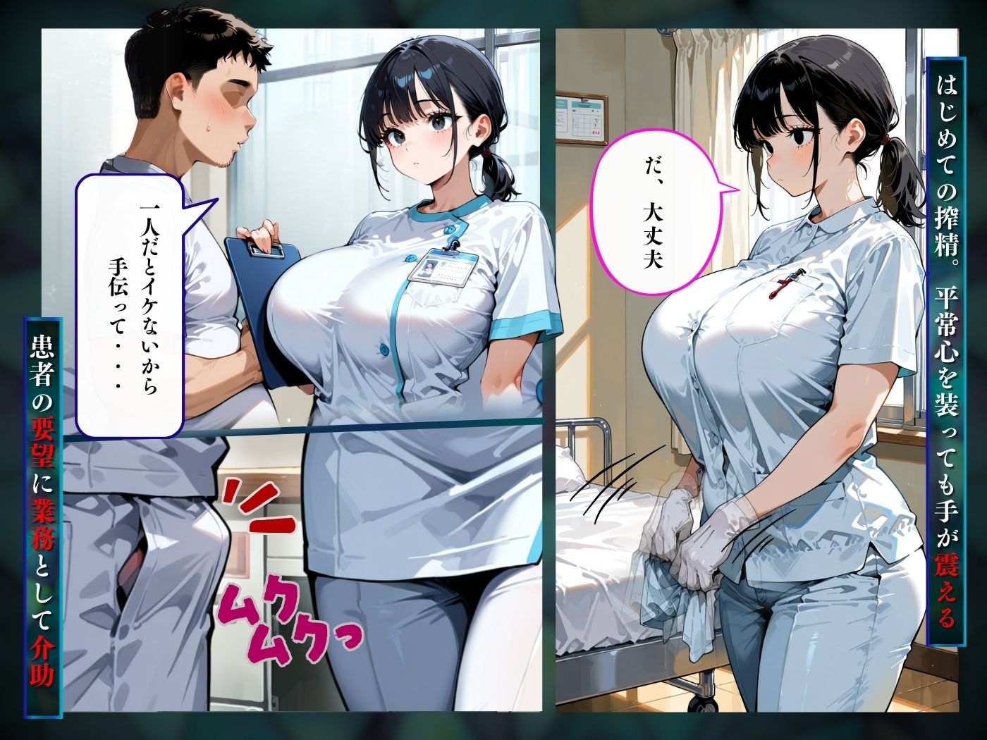 新人ナースひとりではじめての搾精 - サンプル画像 4