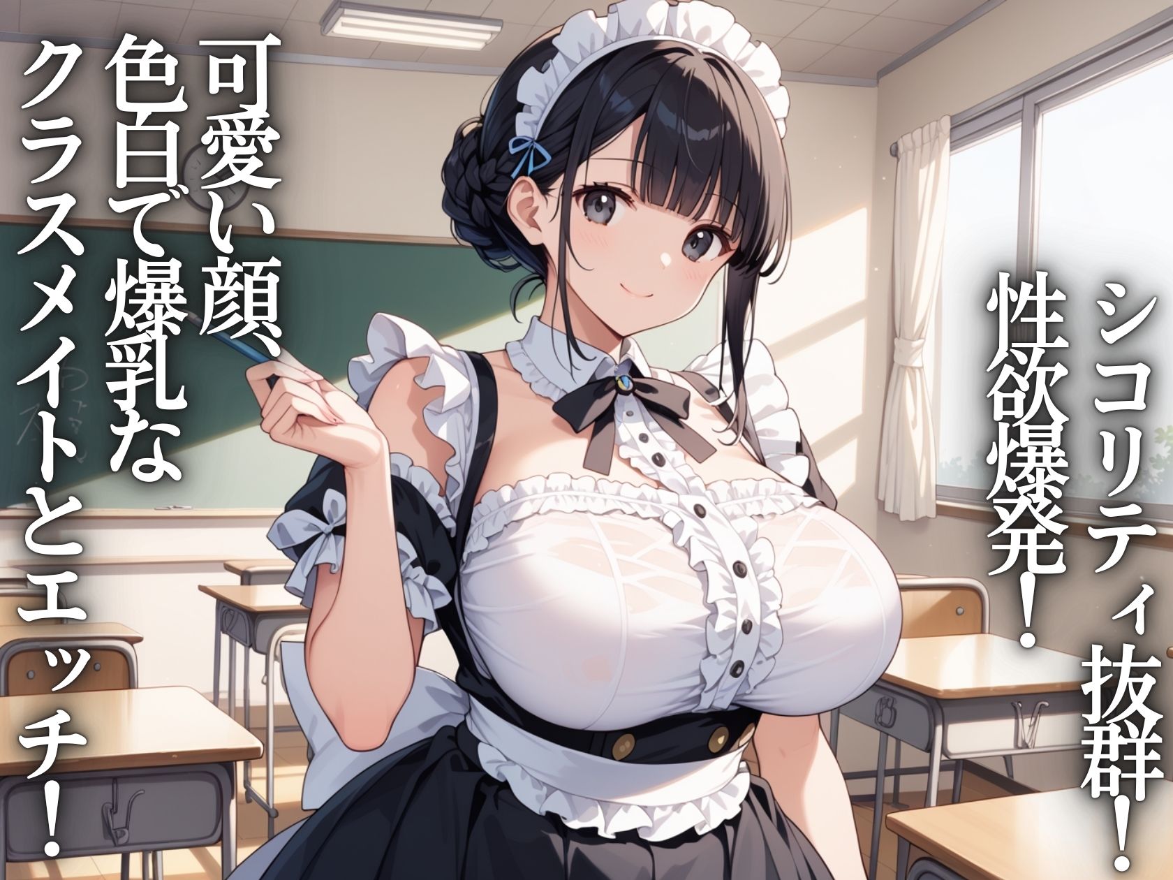 爆乳学園〜メイドJK種付け学園祭 - サンプル画像 1