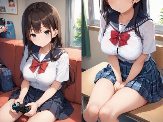 従順言いなり巨乳彼女は、チ〇ポ狂い - サンプル画像 1