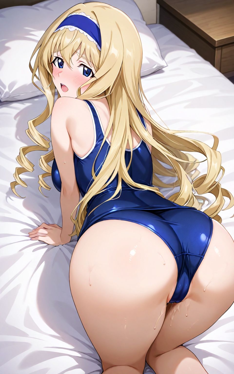 アヘ顔スクール水着、時々乱交 - サンプル画像 3