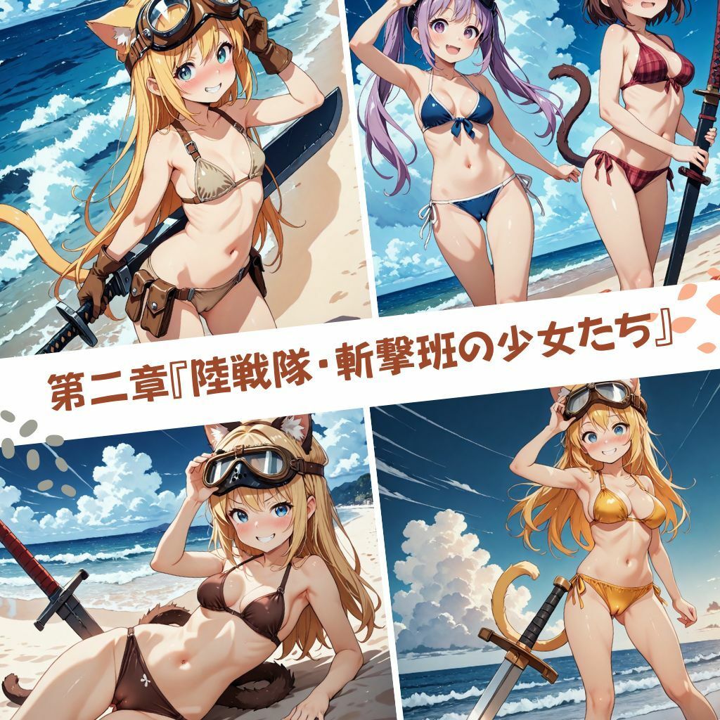 ねこみみ連合王国見聞録 シリーズ  1「猫耳少女陸戦隊の休日」 - サンプル画像 3
