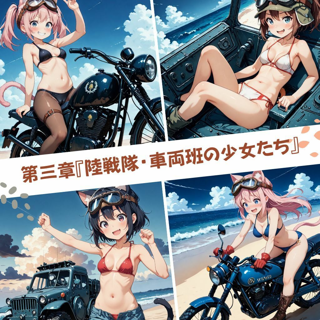 ねこみみ連合王国見聞録 シリーズ  1「猫耳少女陸戦隊の休日」 - サンプル画像 4