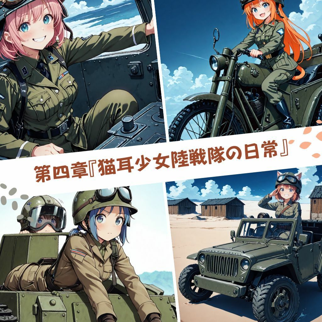 ねこみみ連合王国見聞録 シリーズ  1「猫耳少女陸戦隊の休日」 - サンプル画像 5