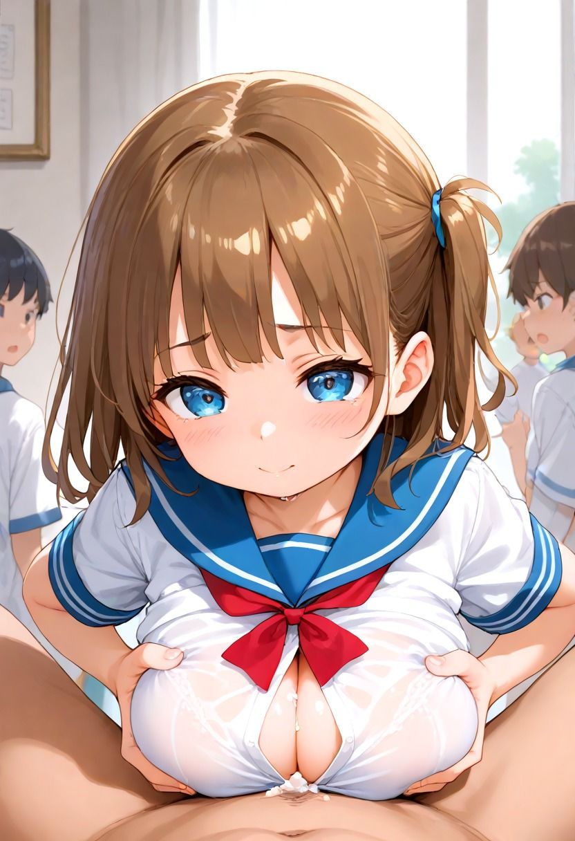 巨乳の妹はお兄ちゃんとエッチしたい 「いっぱい出して気持ち良いの？」 - サンプル画像 1
