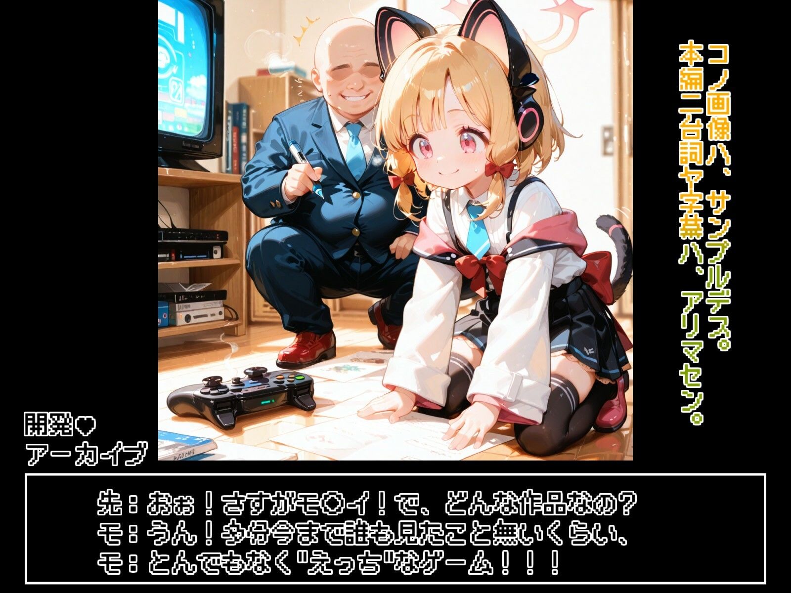 才羽モ◯イとえっちなゲーム開発！！ - サンプル画像 2