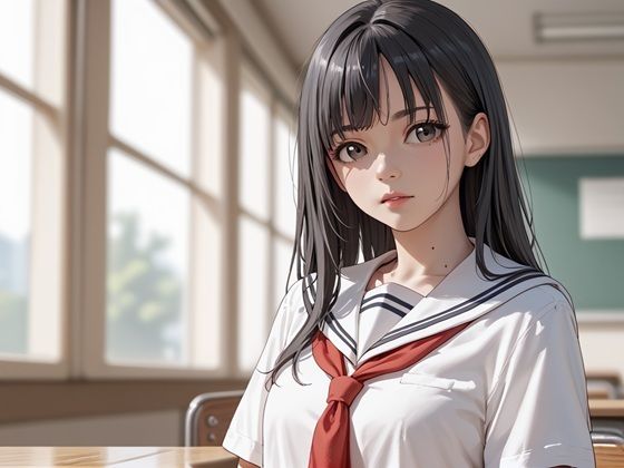 制服美少女  緊縛調教 - サンプル画像 1