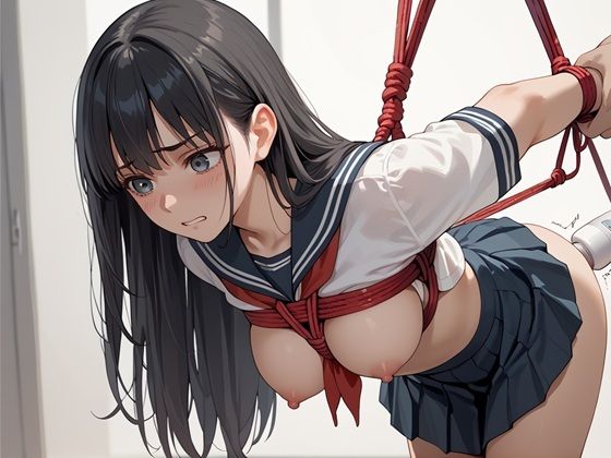 制服美少女  緊縛調教 - サンプル画像 6