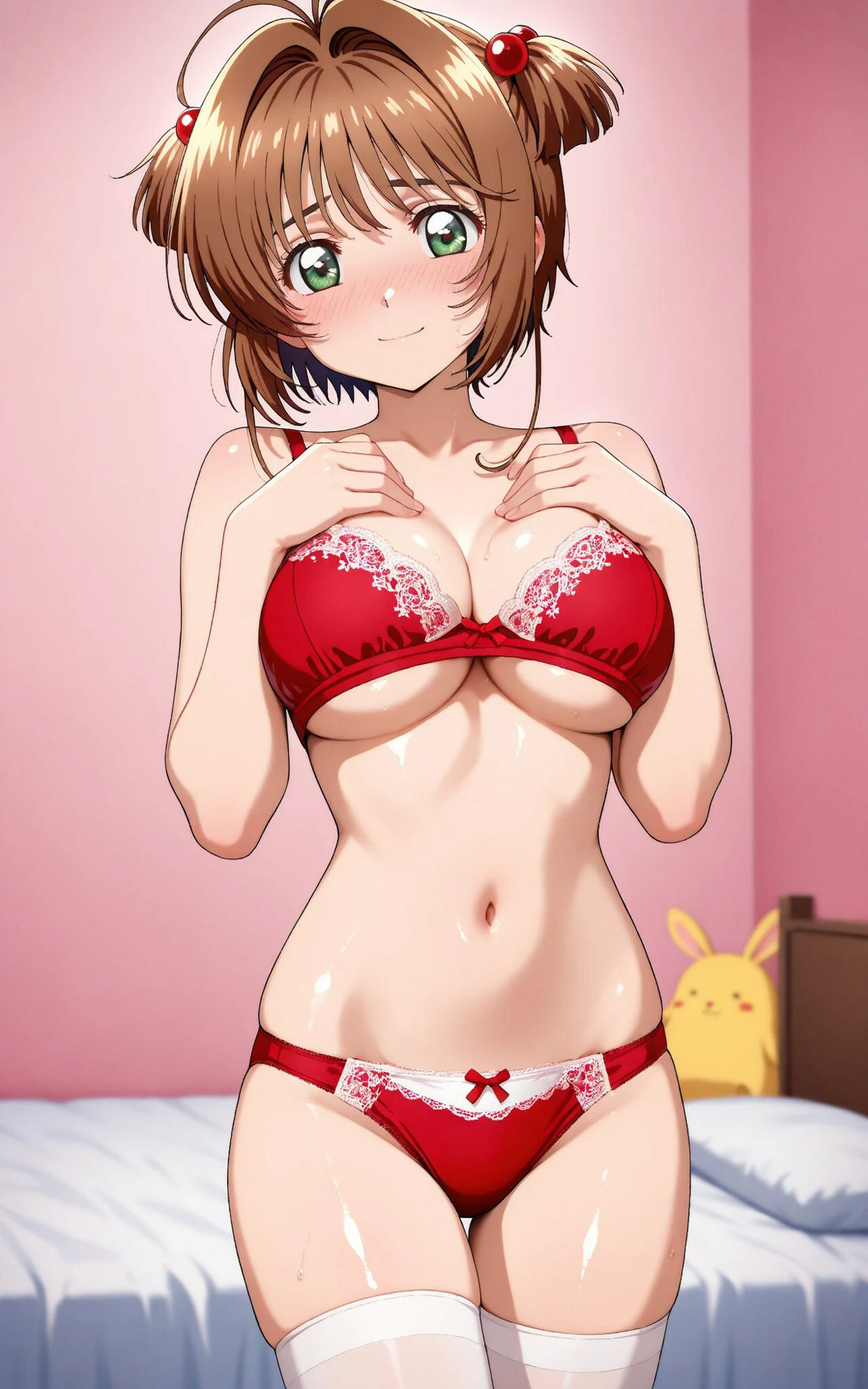 【発情美少女】カードキ〇プターさくら  木之〇桜 室内イチャイチャ編 - サンプル画像 5