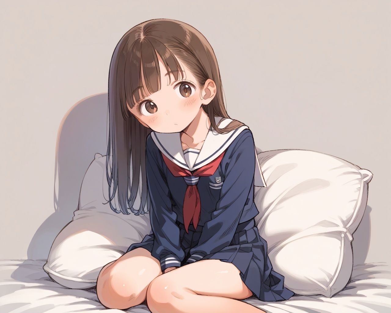 小さな突起物と染みパンの少女に膣出し孕ませ - サンプル画像 4
