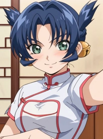 史上最強の弟子ケンイチの馬連華から送られてきた自撮り写真 - サンプル画像 1