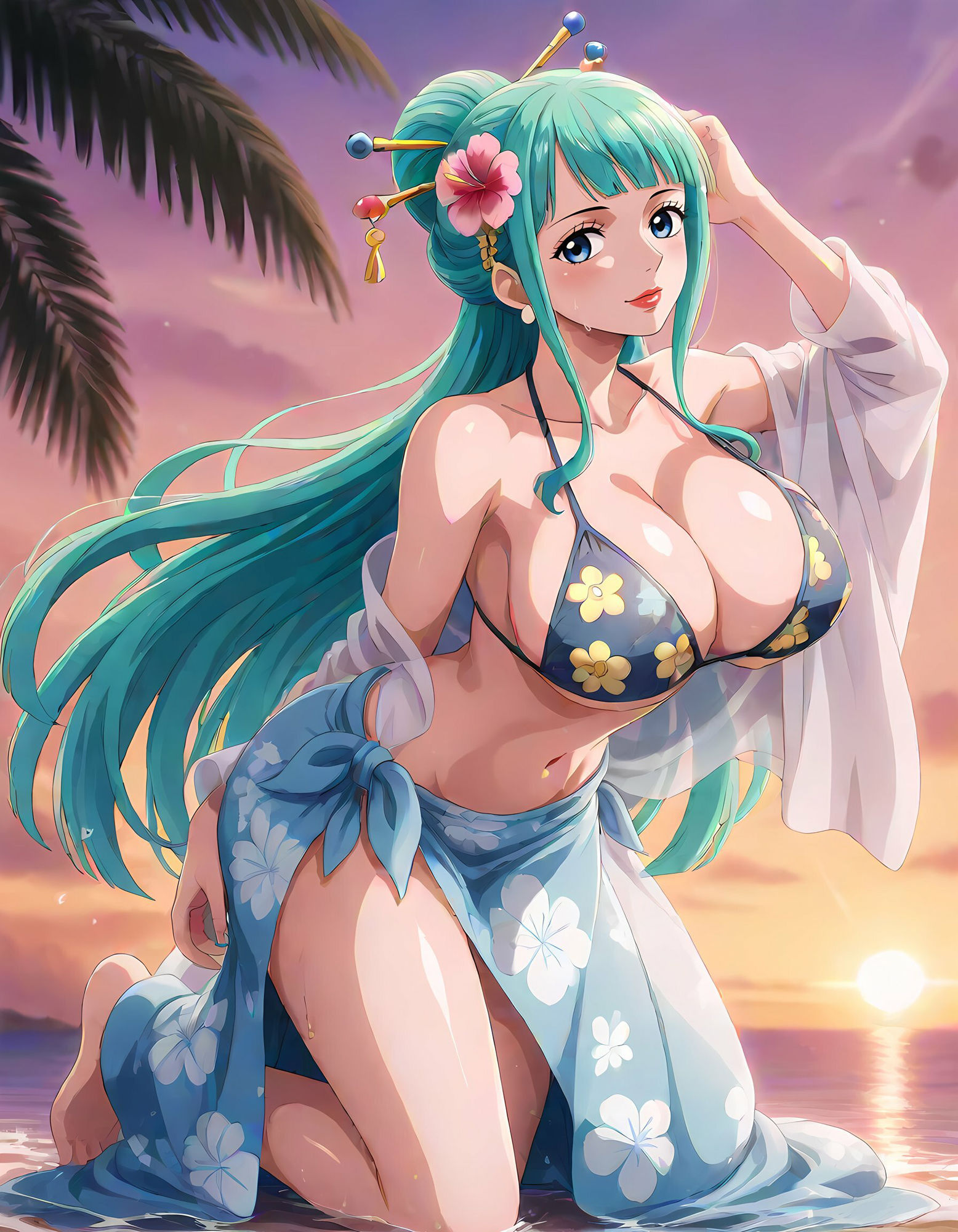 光月日和との濃厚な夏 - サンプル画像 1