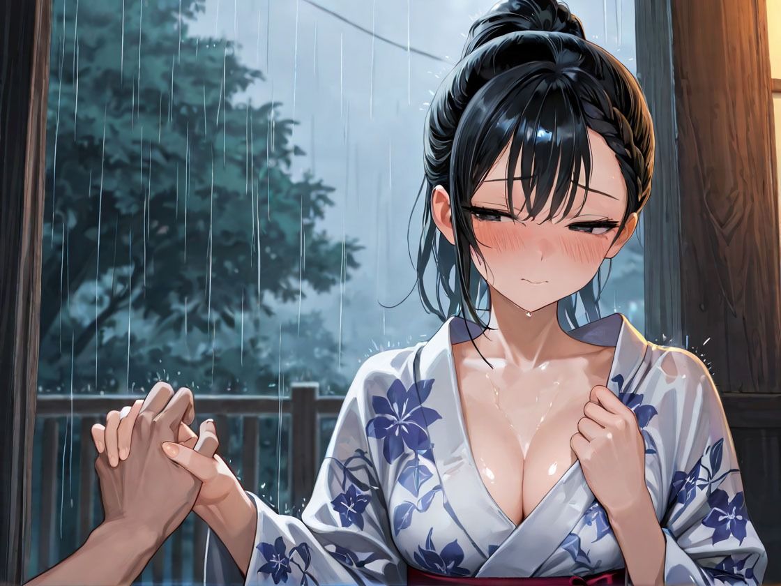 花火大会の夜、狂わせた突然の雨〜幼馴染のクラスメイトと駆け込んだラブホ相部屋雨宿り中出し〜 - サンプル画像 1