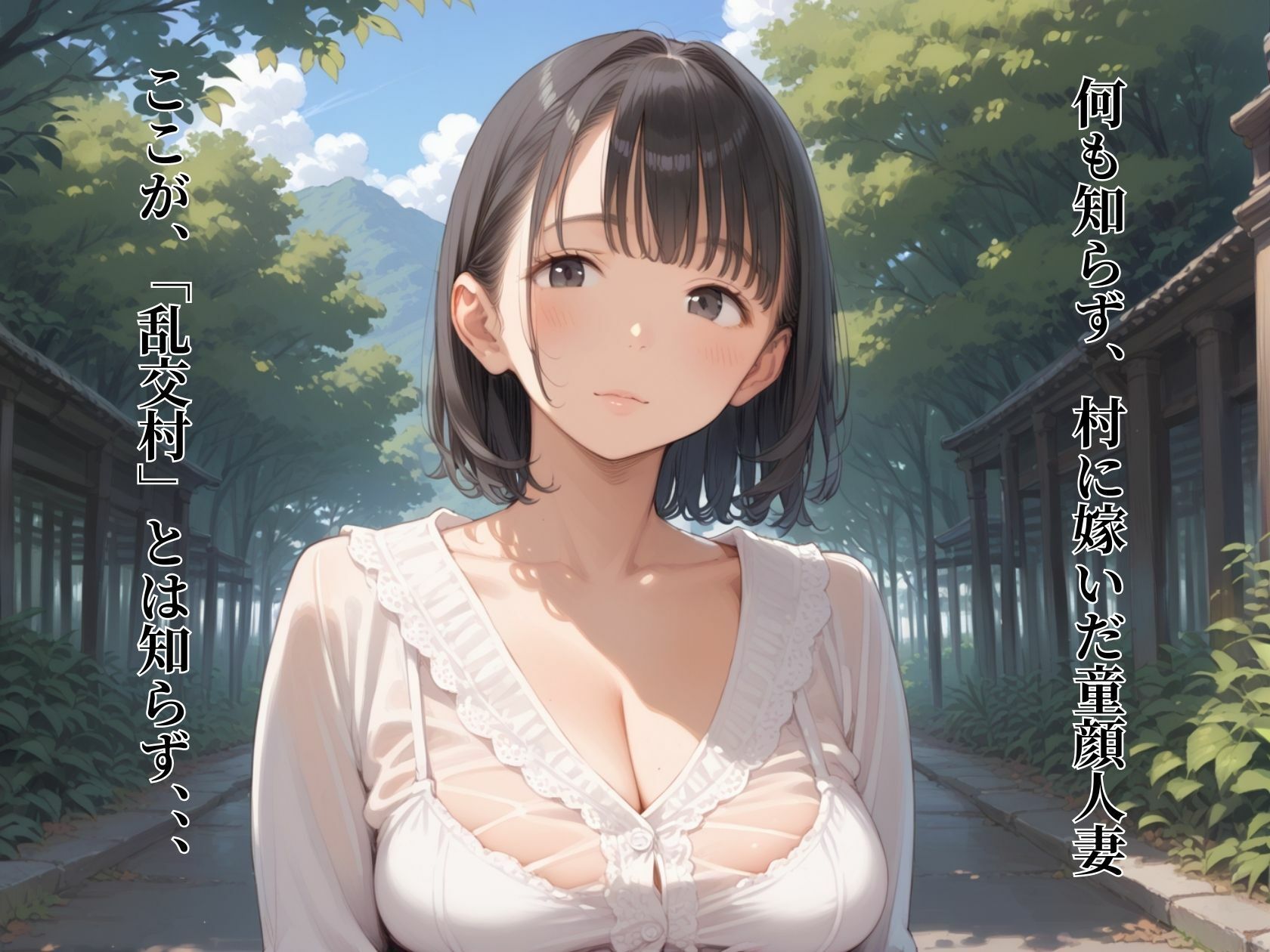 乱交村の掟  〜村で肉便器になった童顔人妻の末路〜 - サンプル画像 1