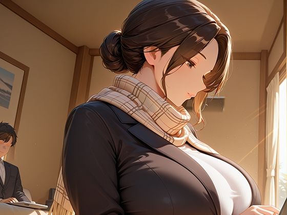 熟女ホテル ハネムーン中の夫を寝とる熟女ホテルスタッフ - サンプル画像 2