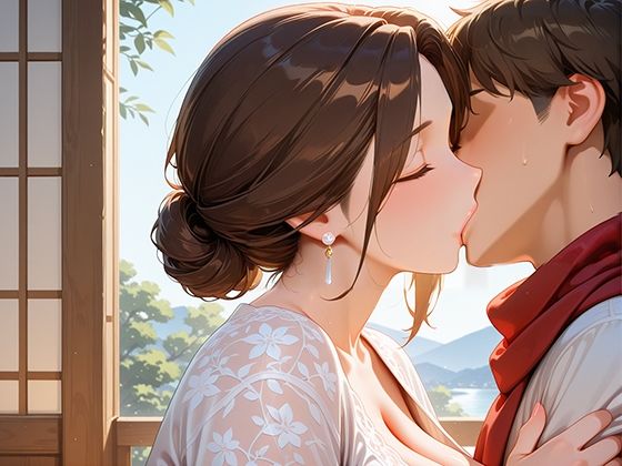 熟女ホテル ハネムーン中の夫を寝とる熟女ホテルスタッフ - サンプル画像 4