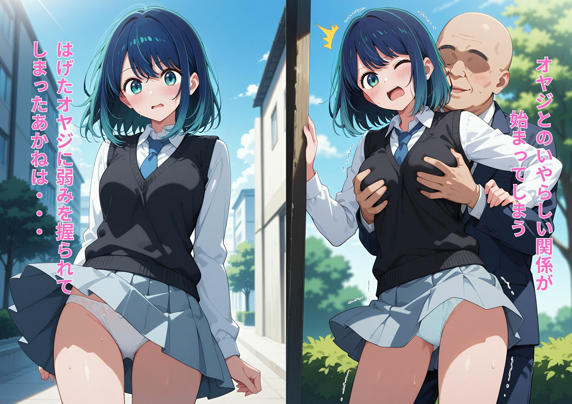 はげオヤジの陵◯調教記録黒川あ◯ね編 - サンプル画像 1