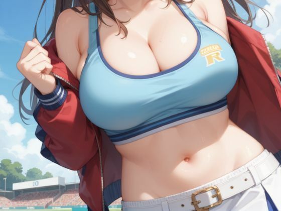 チアセックス  〜ビッチ×爆乳チアガール〜 - サンプル画像 1