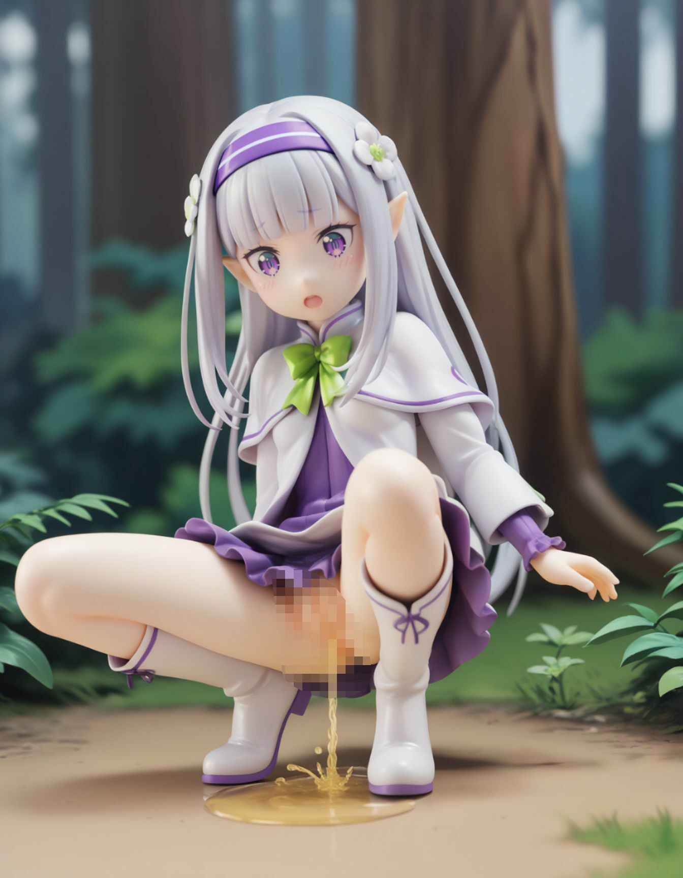 エミ〇ア フィギュア風イラストコレクション - サンプル画像 8