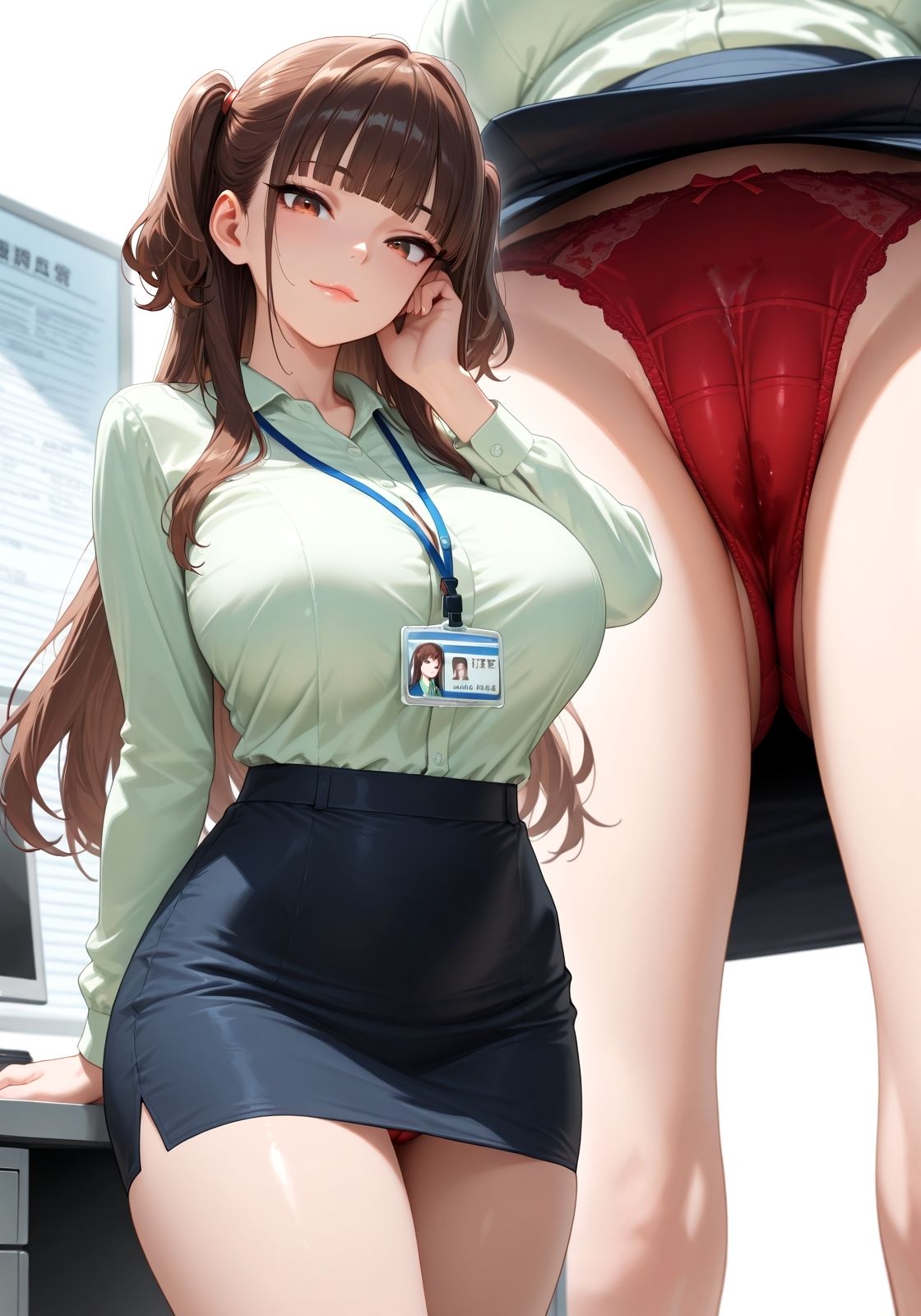 ふーん  〜こんなパンツ履いてるんだ〜 - サンプル画像 2