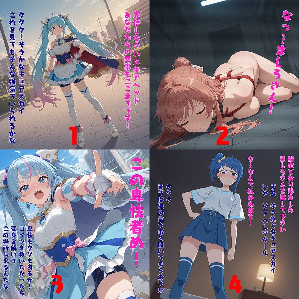 （プ◯キュア）ヒーロー廃業〜正義女子がビッチになるまで〜（NTR作品） - サンプル画像 1