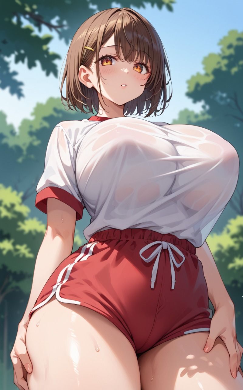 巨乳女子校生に中出し - サンプル画像 1