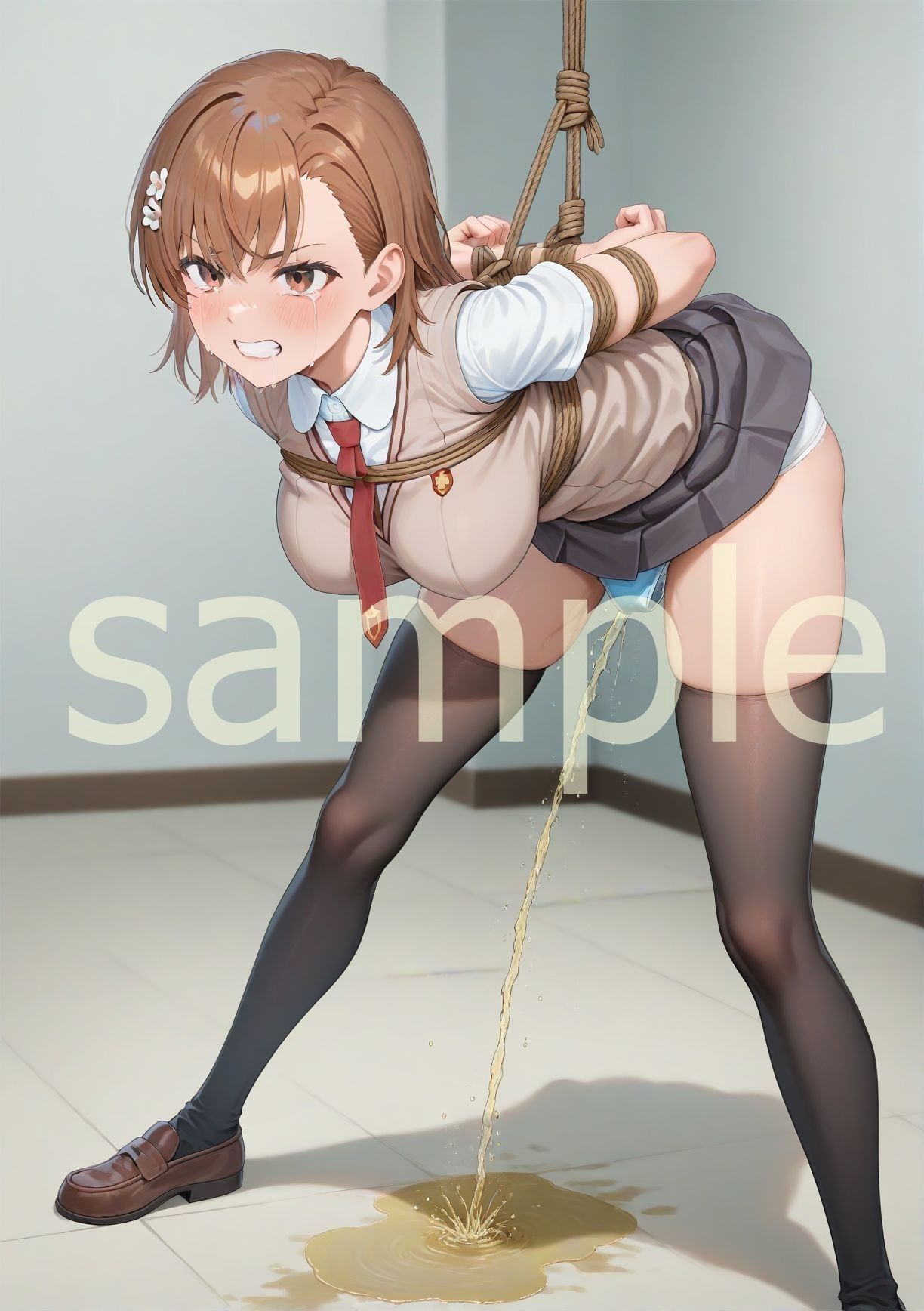 エロすぎ注意【拘束・お漏らし作品集】御〇美琴編 - サンプル画像 1