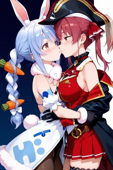 【エロライブ】ぺこマリ百合プレイ - サンプル画像 1