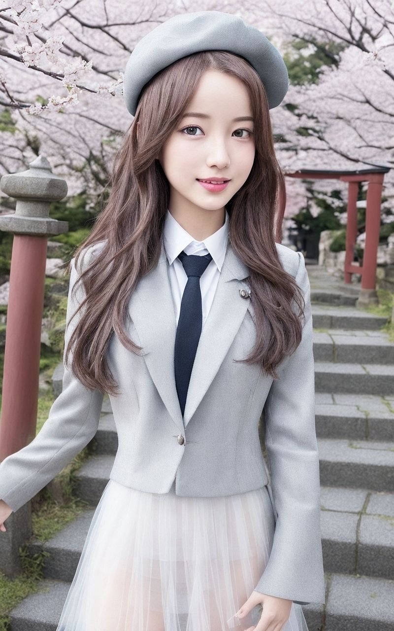 AI美女写真集┃スカートがスケスケな乙女 - サンプル画像 3