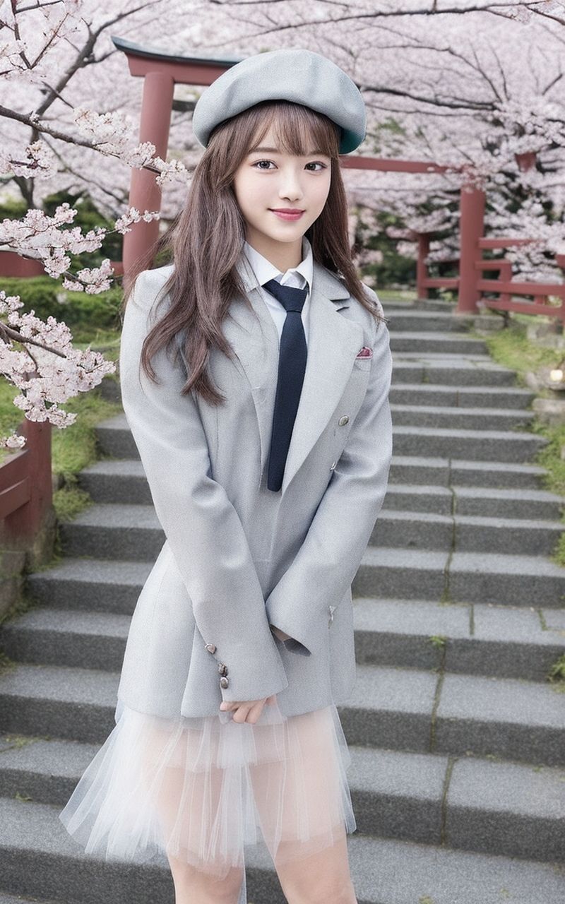 AI美女写真集┃スカートがスケスケな乙女 - サンプル画像 5