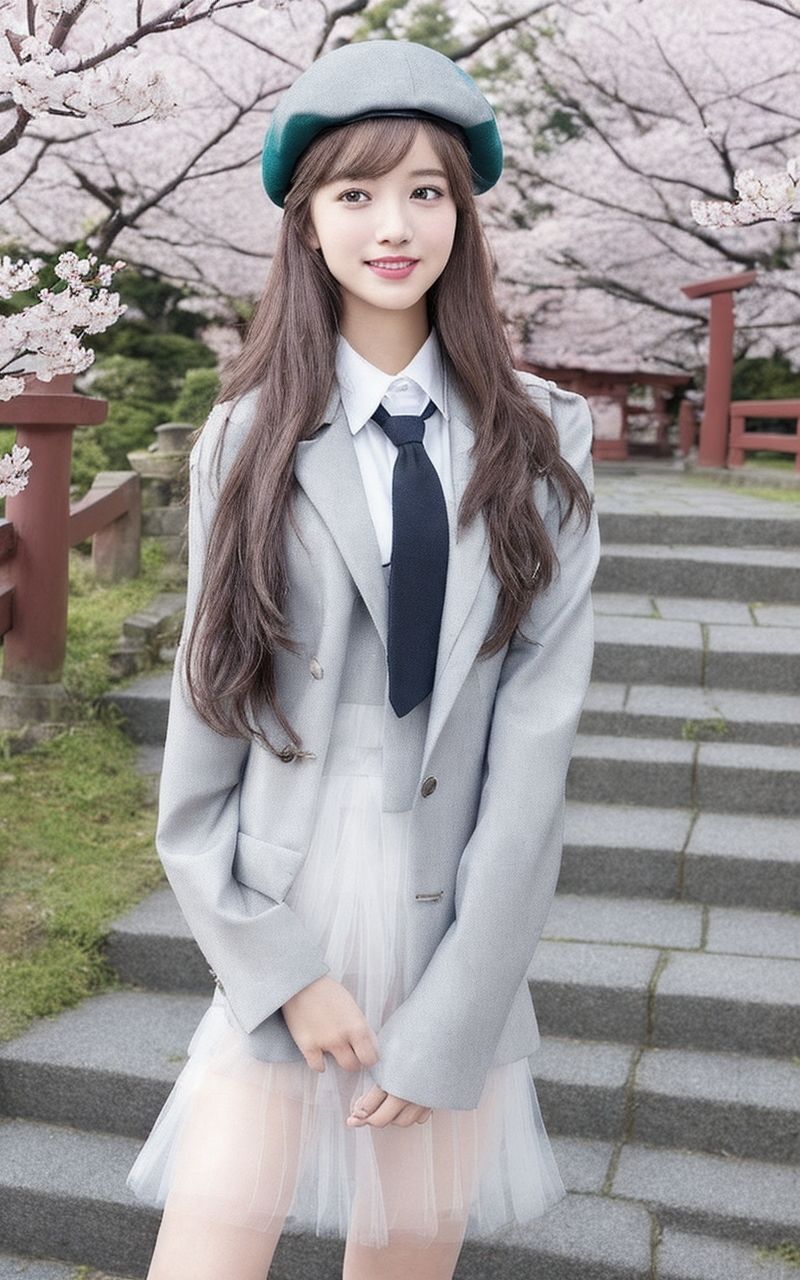AI美女写真集┃スカートがスケスケな乙女 - サンプル画像 8