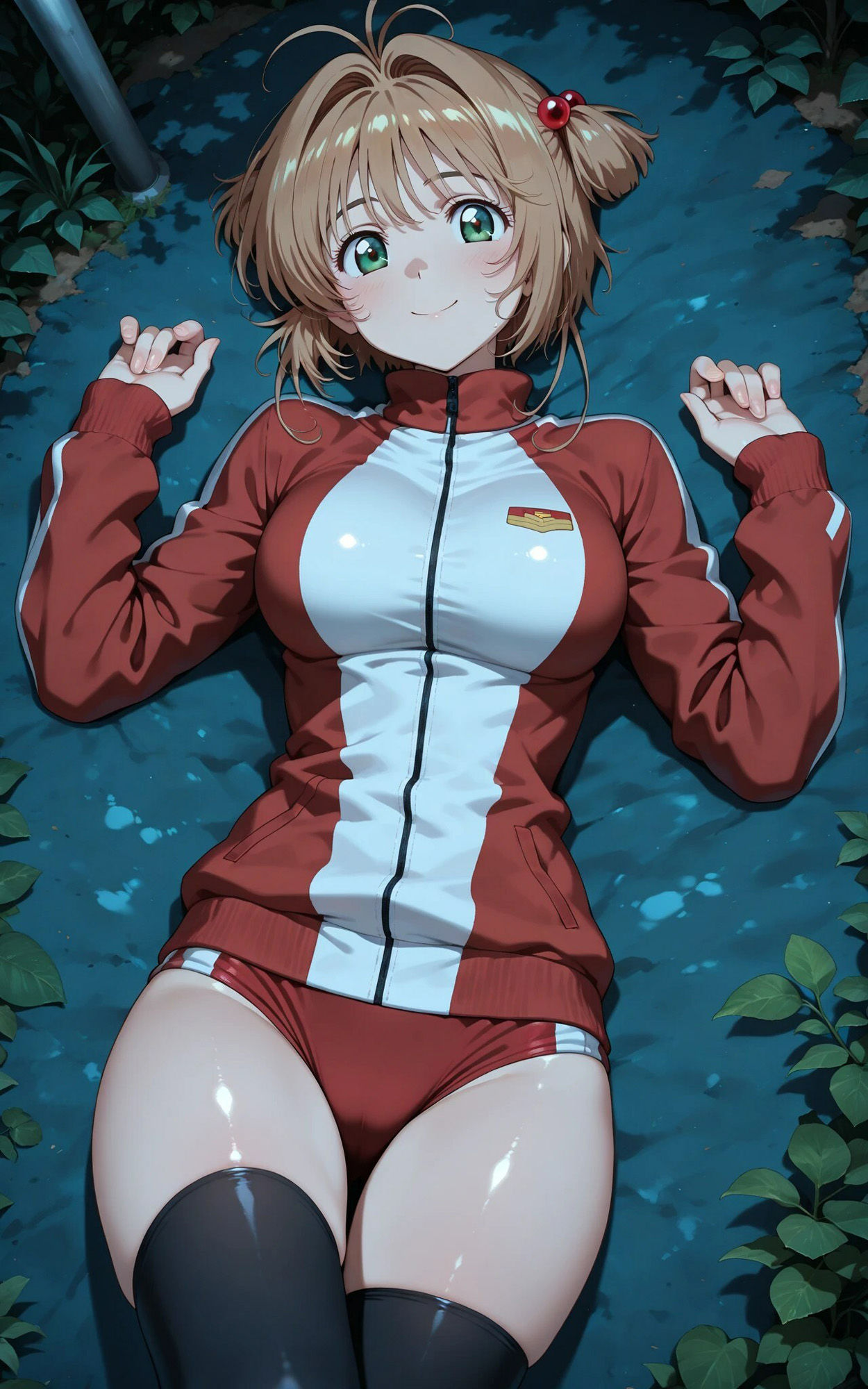 【発情ヒロイン】カードキ〇プターさくら 木〇本桜 屋外ブルマ編 - サンプル画像 2