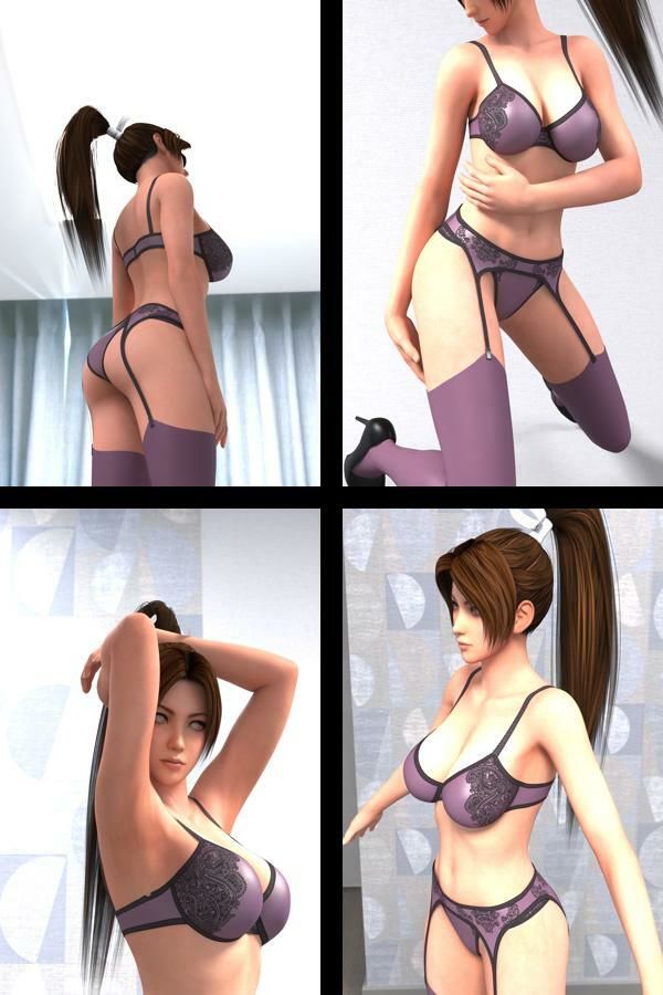 1【TD100】元祖セクシー女性格闘家『不知火舞（しらぬいまい）』の学生服写真集SexyNinja-10 - サンプル画像 1