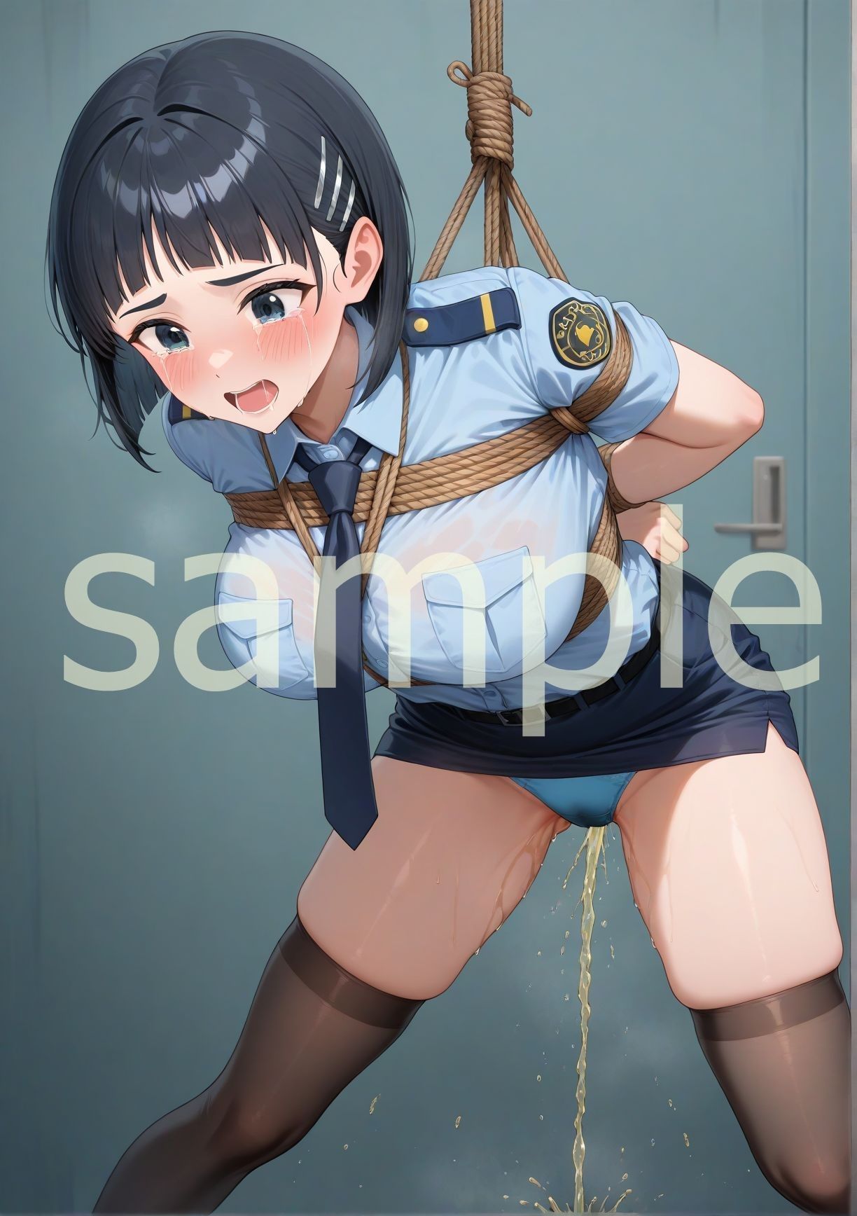 エロすぎ注意【拘束・お漏らし作品集】桐〇谷直葉編 - サンプル画像 1