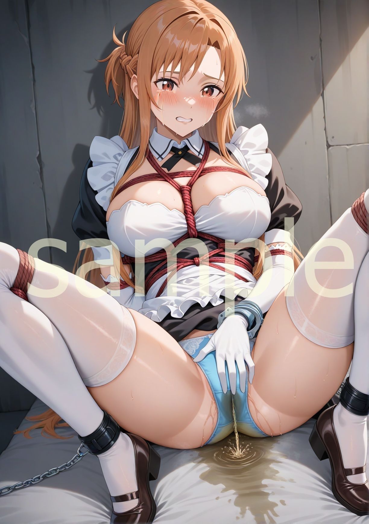 総集編｜エロすぎ注意【拘束・お漏らし作品集】SAO大人気ヒロイン5キャラ編 - サンプル画像 2