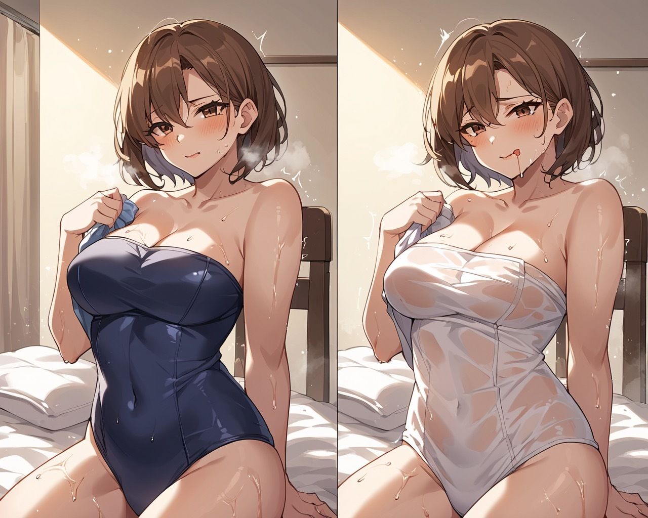 妻とレスが続いているので、ブルマを履かせてみた - サンプル画像 1