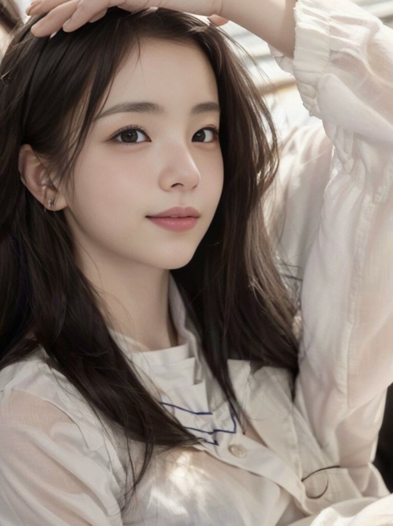 【実写系・AI生成】女子校生の学園ライフ、全部見せます！瞳美ちゃん編 - サンプル画像 1