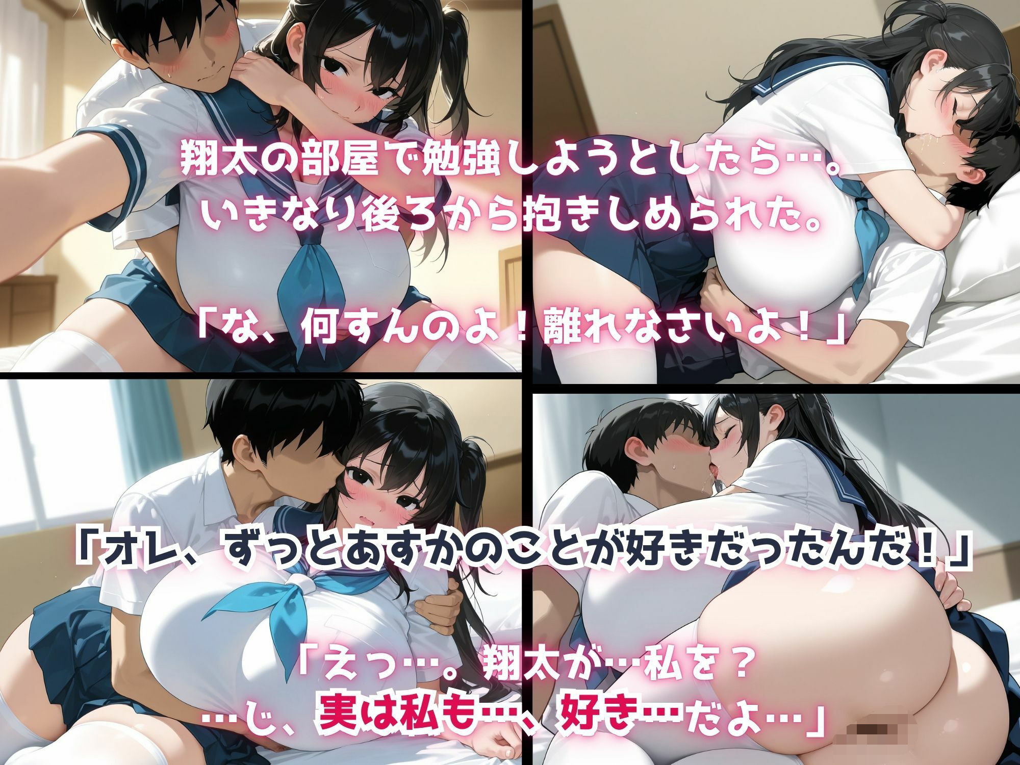 ツンデレ幼なじみを乳首責めでデレ堕ち 〜敏感な乳首をこねくり回され、中出し処女喪失〜 - サンプル画像 2