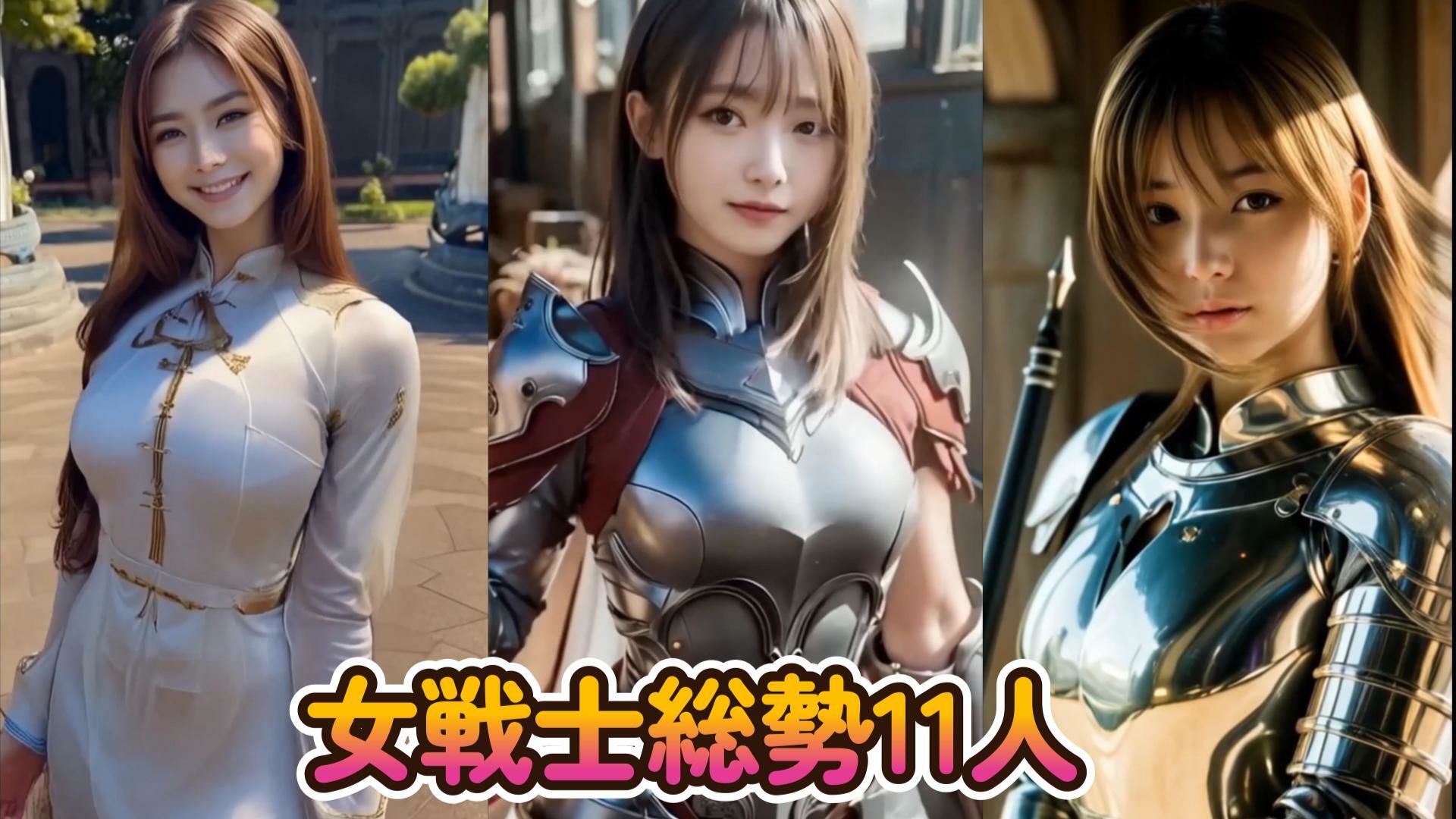 【動画】女戦士  総勢11名  コスチュームが徐々に破壊されていく動画 - サンプル画像 3