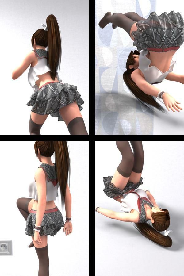 【TD100】元祖セクシー女性格闘家『不知火舞（しらぬいまい）』の学生服写真集SexyNinja-11 - サンプル画像 2