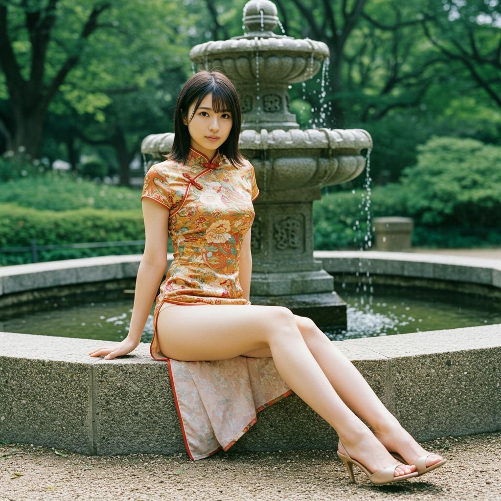 アイドル  チャイナドレス - サンプル画像 5