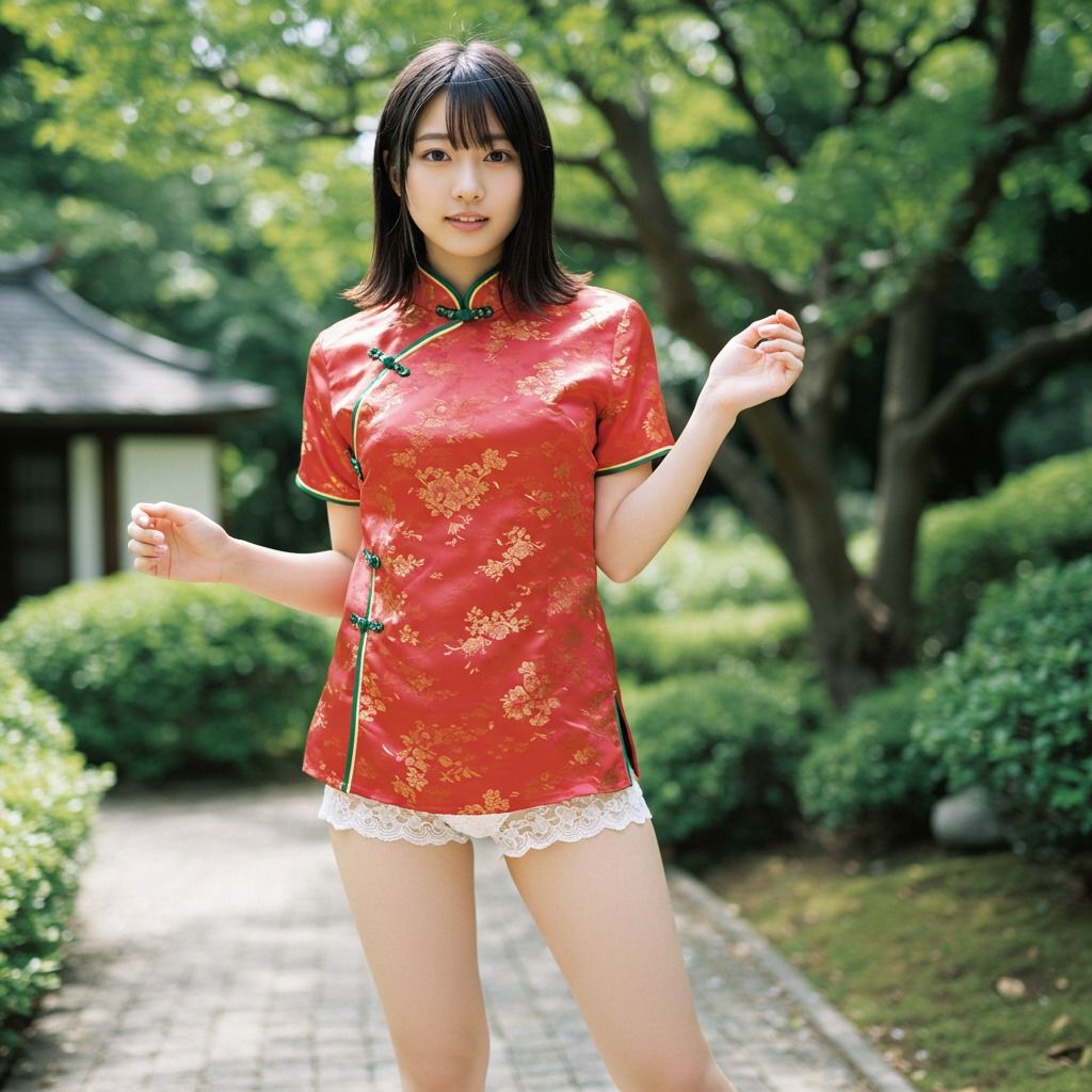 アイドル  チャイナドレス - サンプル画像 8