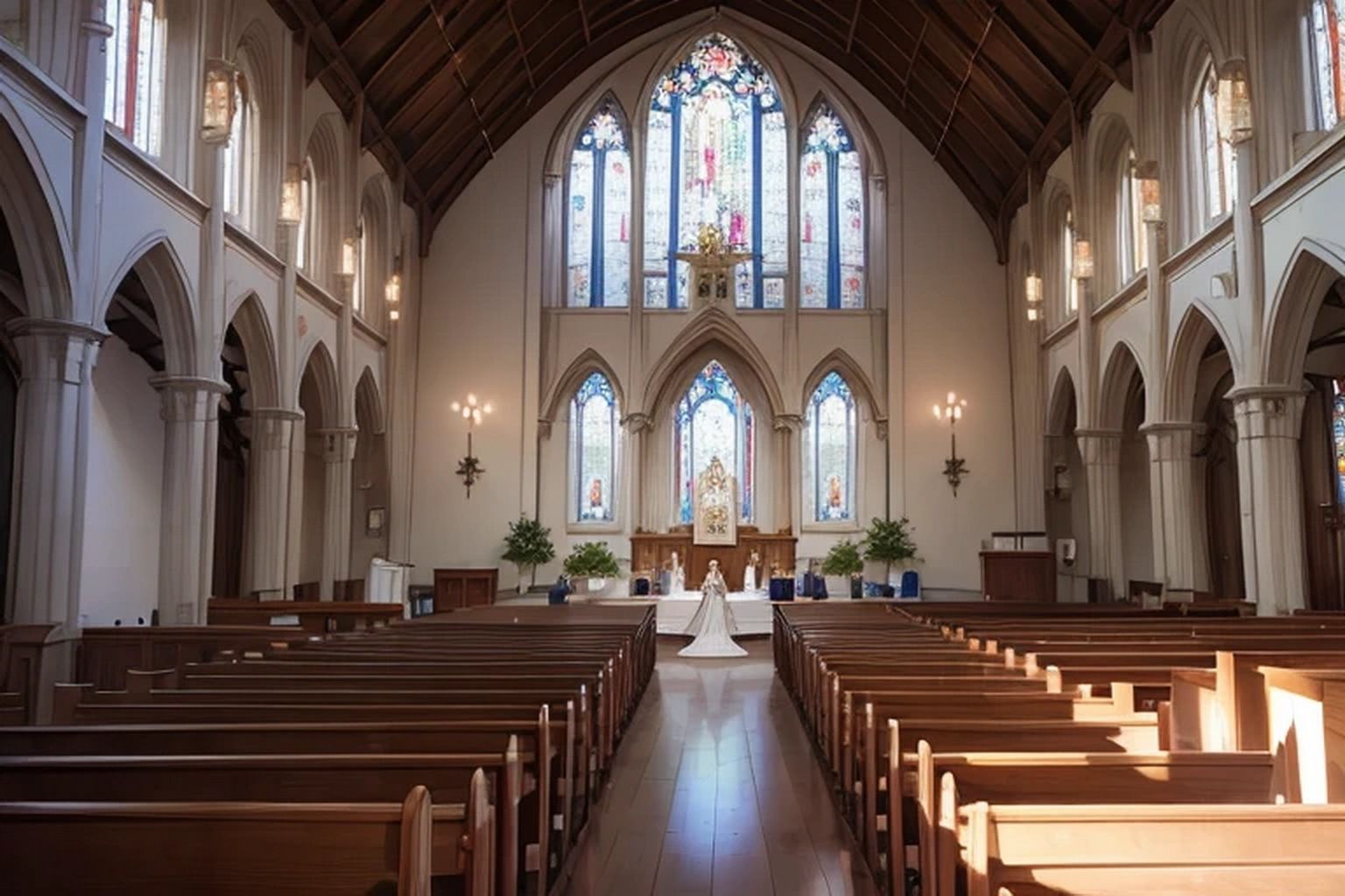 教会結婚式  背景素材 - サンプル画像 2