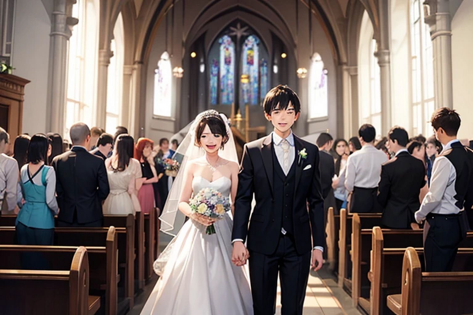 教会結婚式  背景素材 - サンプル画像 3