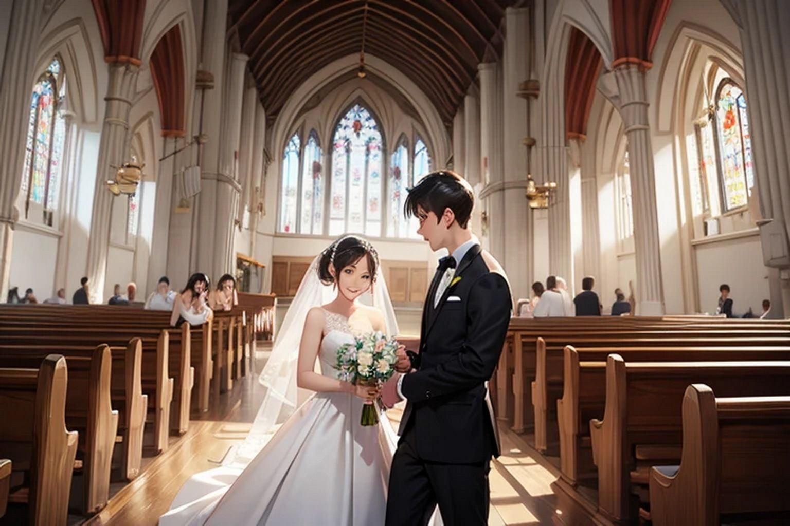 教会結婚式  背景素材 - サンプル画像 4