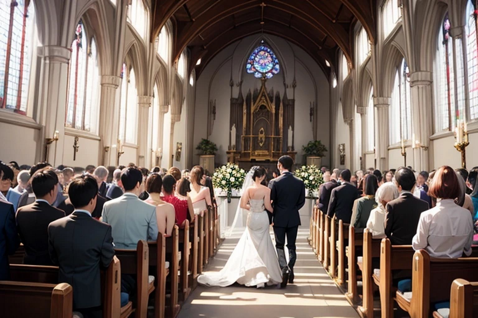 教会結婚式  背景素材 - サンプル画像 5