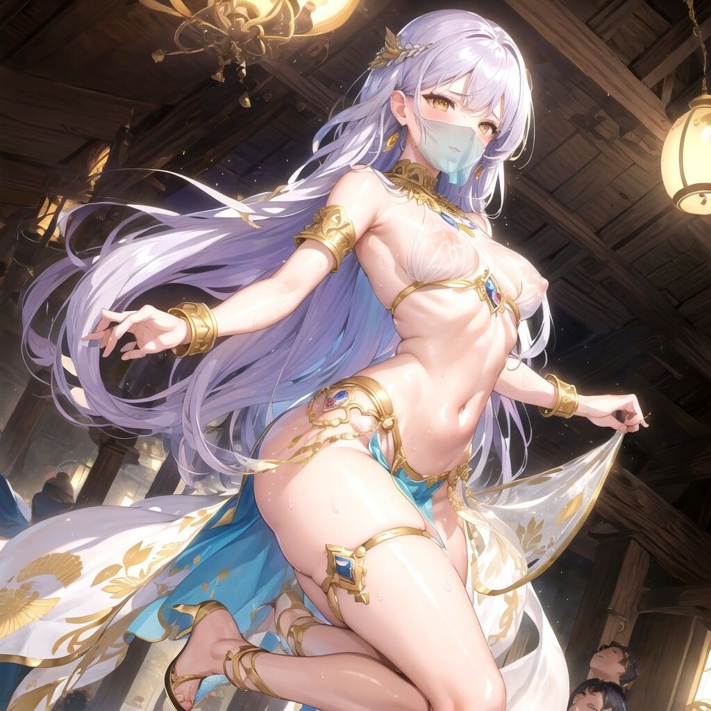 【記憶の中の妖艶なる舞踏会 〜エレガントな美女たちの時を超えたパフォーマンス〜】 - サンプル画像 6