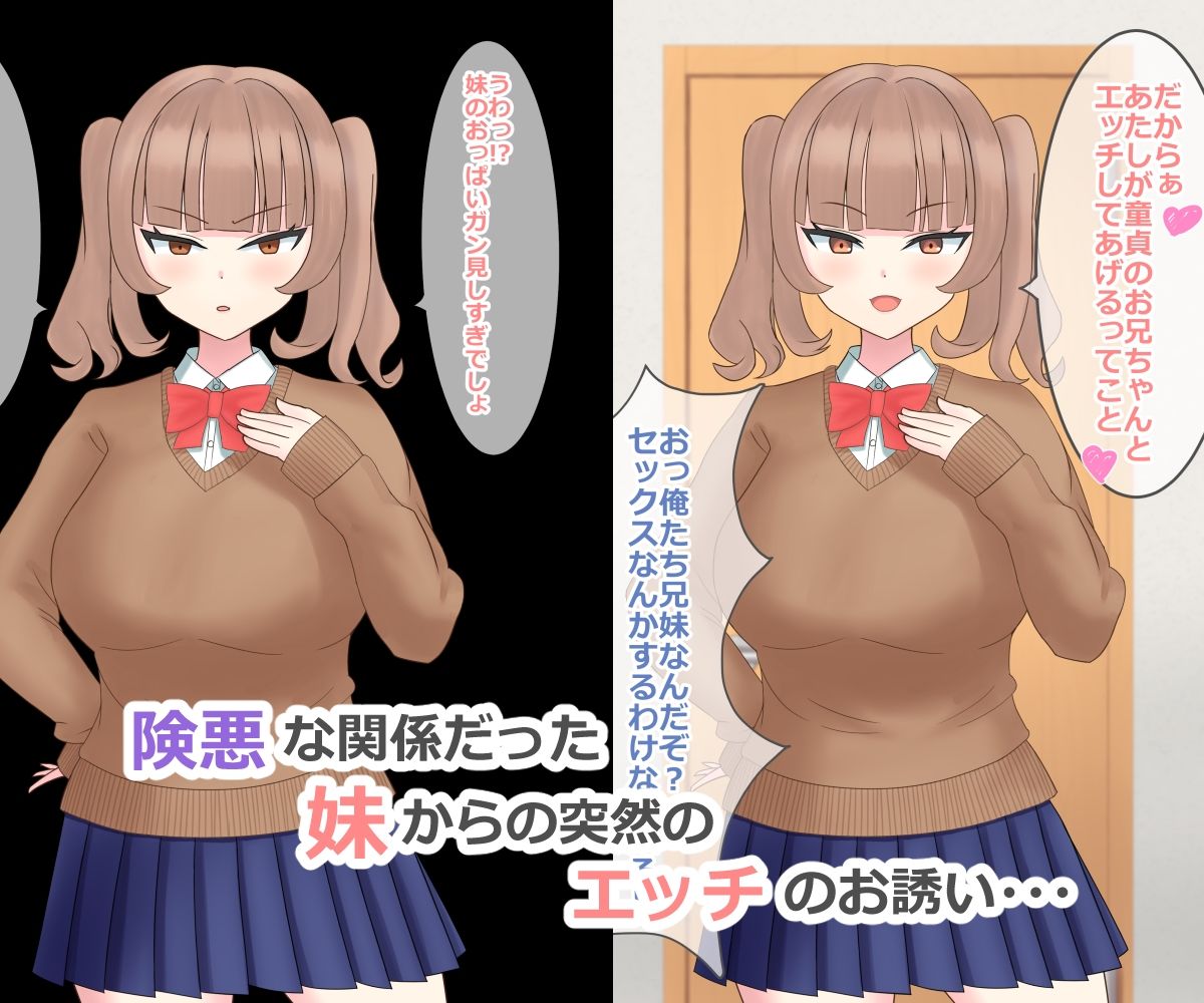 セックスを拒否したら爆乳で長乳な妹に襲われた話 - サンプル画像 1